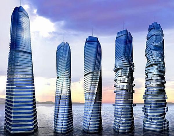 Dynamic, wind powered rotating tower